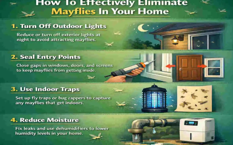 how to get rid of mayflies in your house