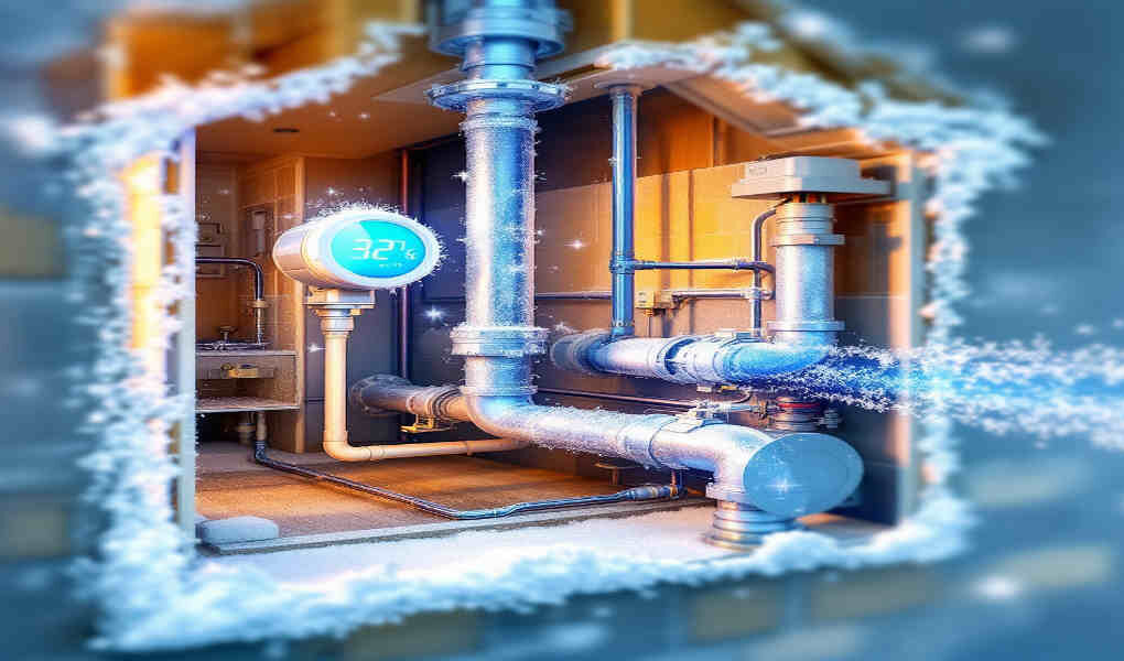 can gas lines freeze in a house