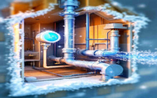 can gas lines freeze in a house