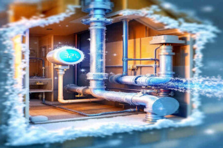 can gas lines freeze in a house