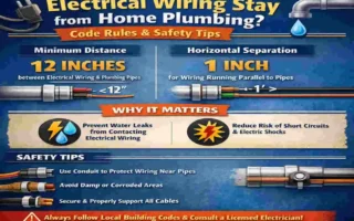 How Far Must Electrical Wiring Stay from Home Plumbing? Code Rules & Safety Tips