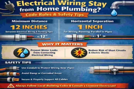 How Far Must Electrical Wiring Stay from Home Plumbing? Code Rules & Safety Tips