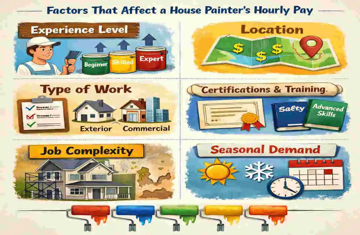 how much does a house painter make an hour