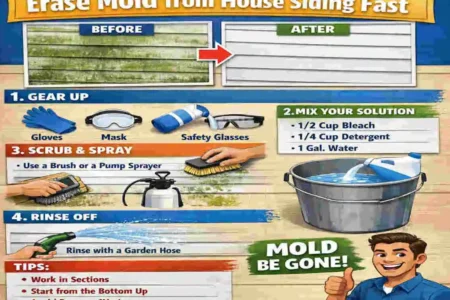how to remove mold from house siding