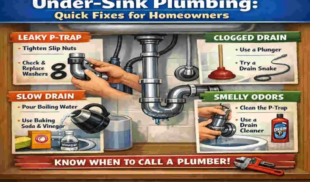 how to fix home plumbing under sink