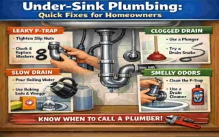 how to fix home plumbing under sink