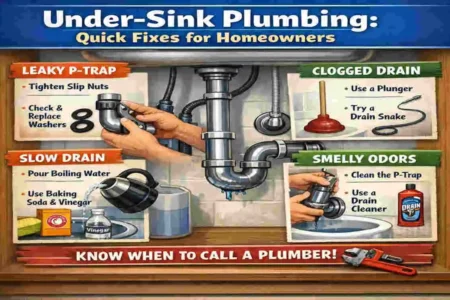 how to fix home plumbing under sink