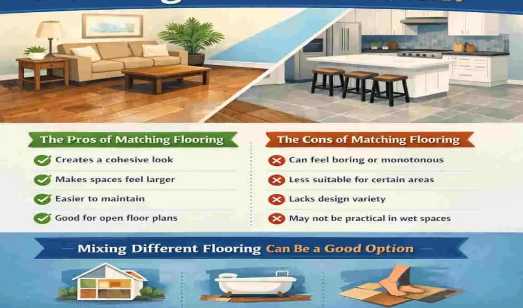 should flooring match throughout house