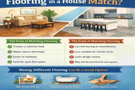 should flooring match throughout house