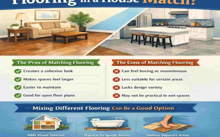 should flooring match throughout house
