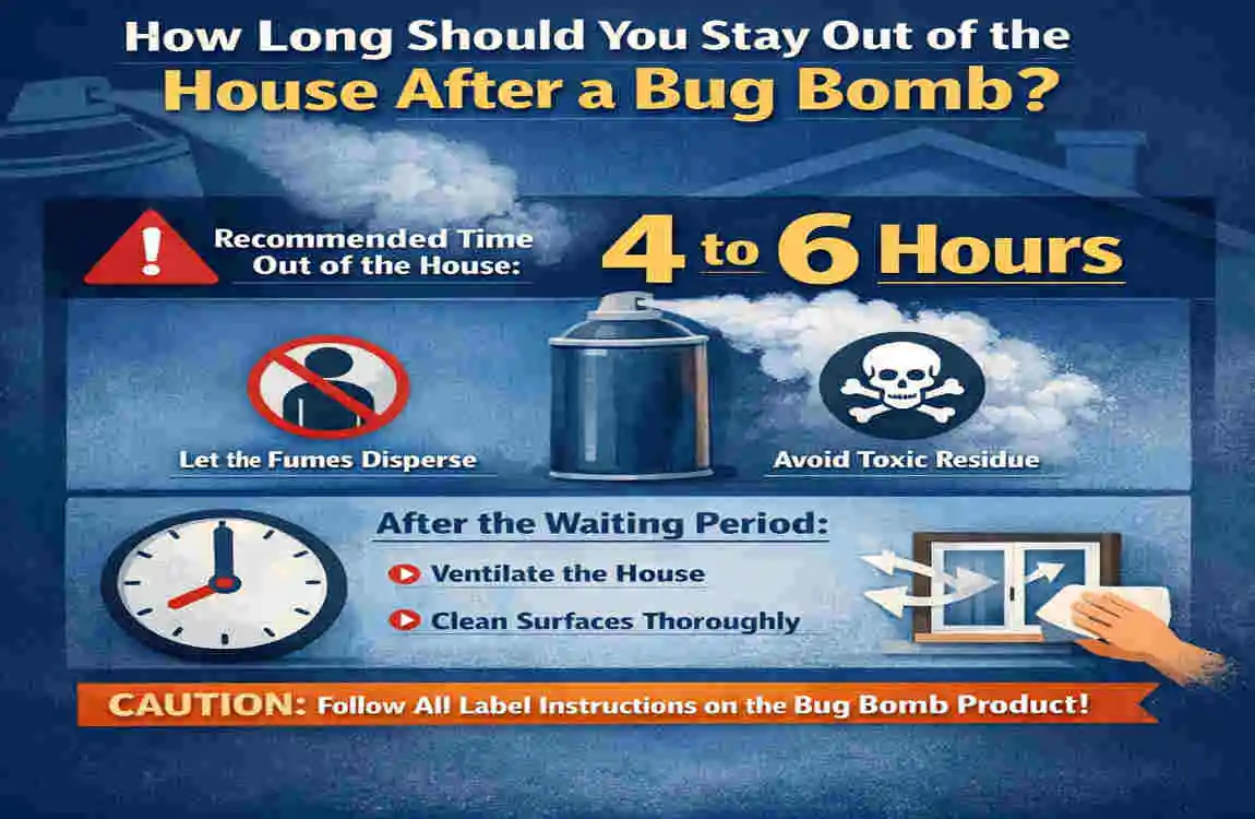 how long does it take to bug bomb a house