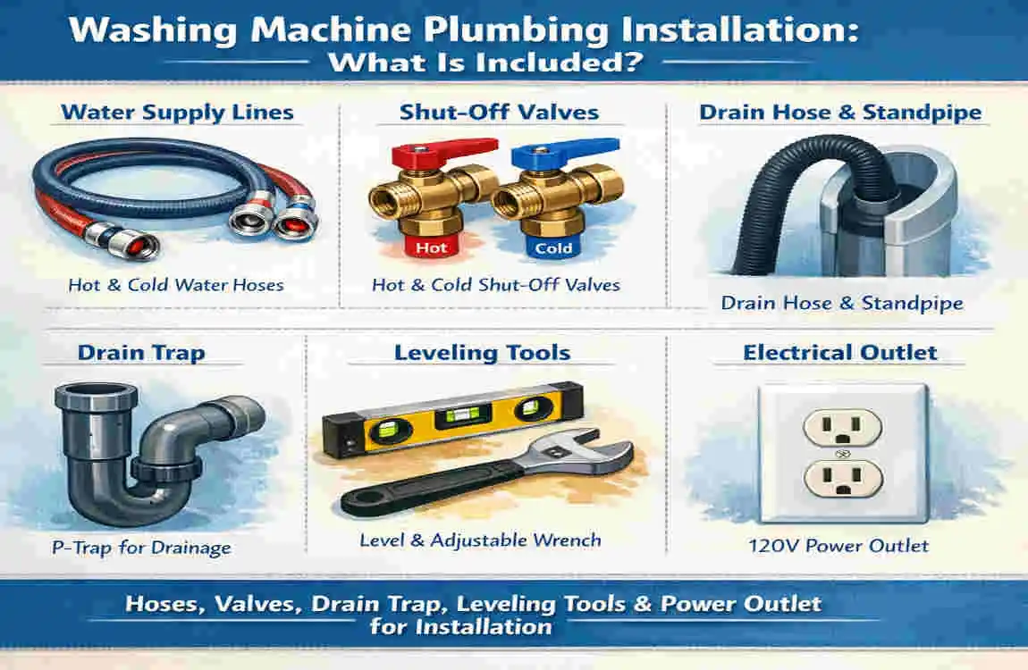 how much does it cost to install plumbing for a home washing machine