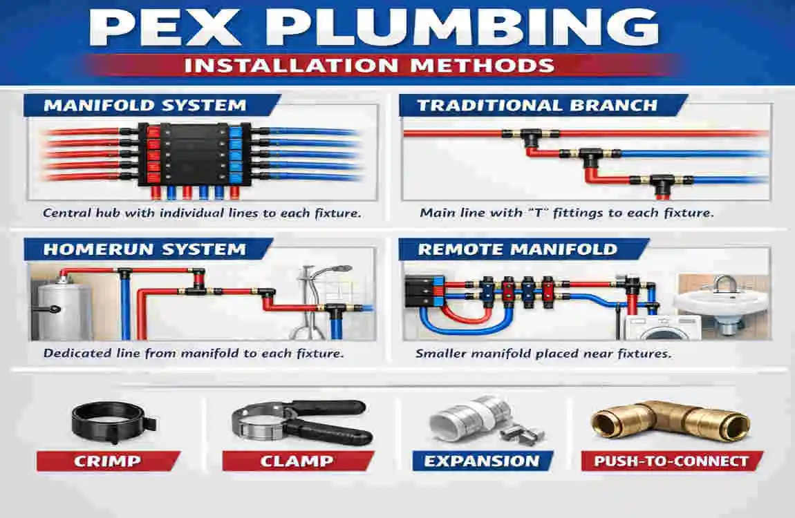 how to use pex home plumbing