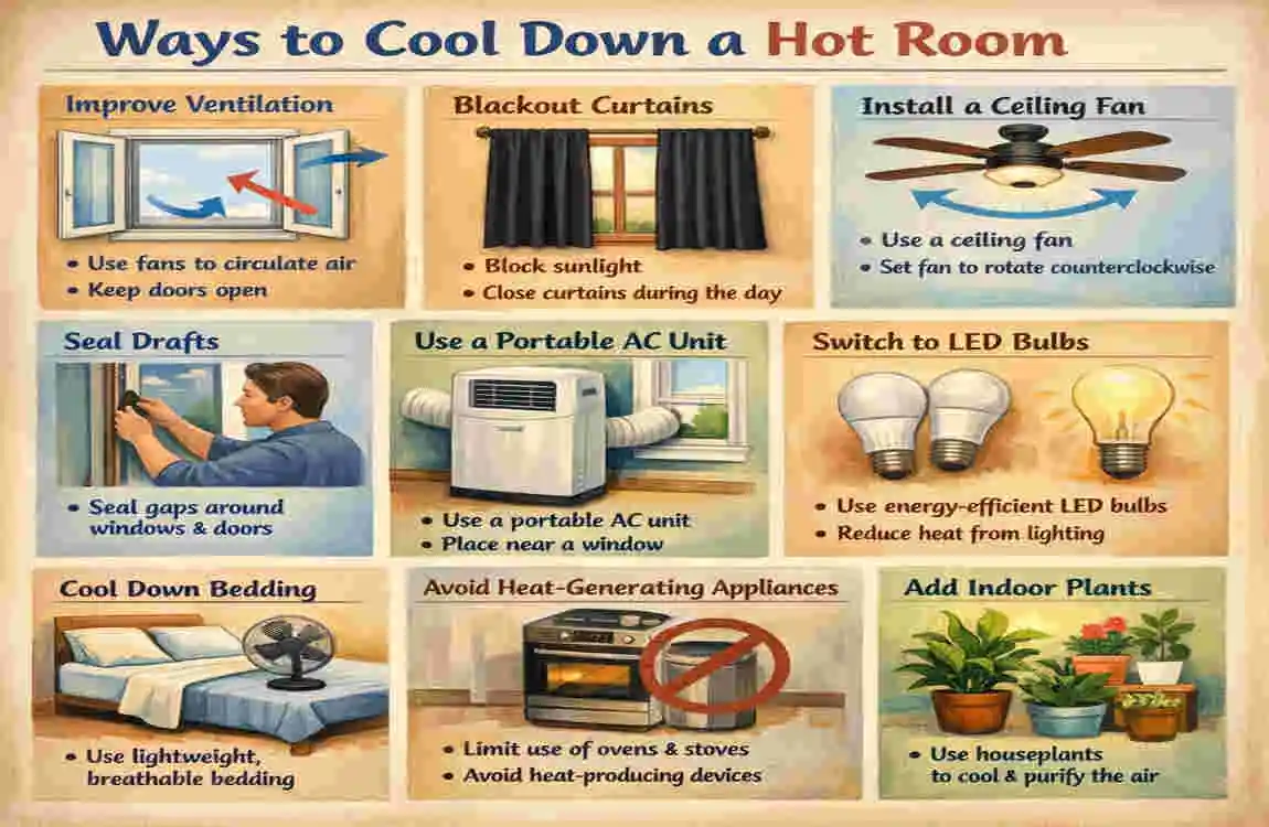 how to fix hot room in house