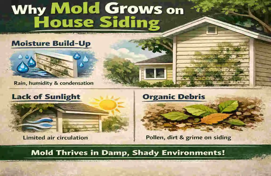 how to remove mold from house siding