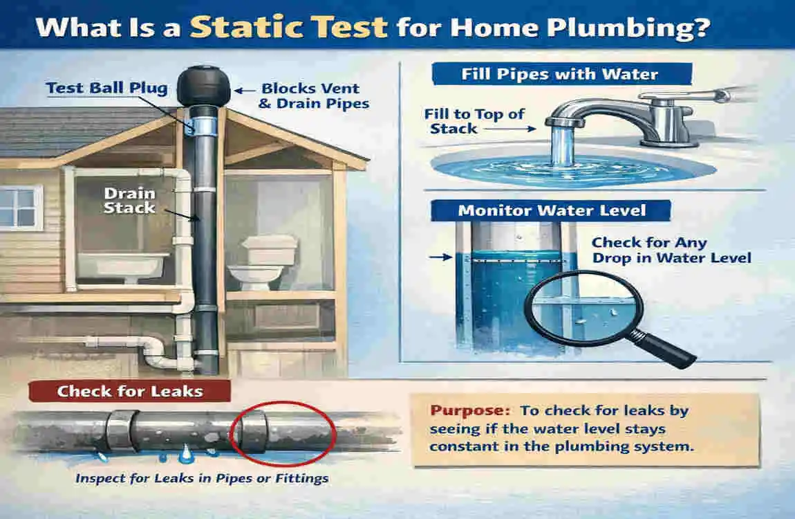 what is a static test for home plumbing