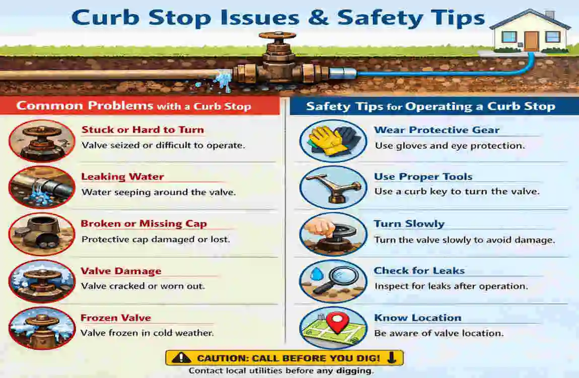 what is a curb stop in house plumbing
