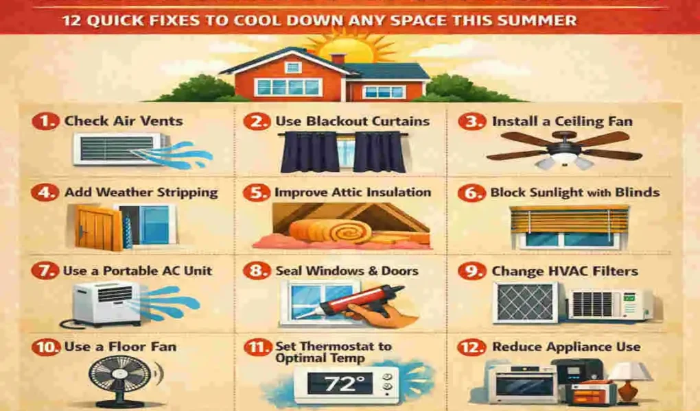 how to fix hot room in house