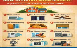how to fix hot room in house