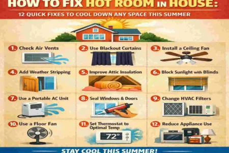 how to fix hot room in house