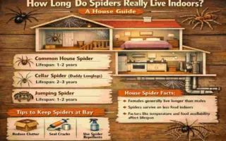 how long do spiders live in your house
