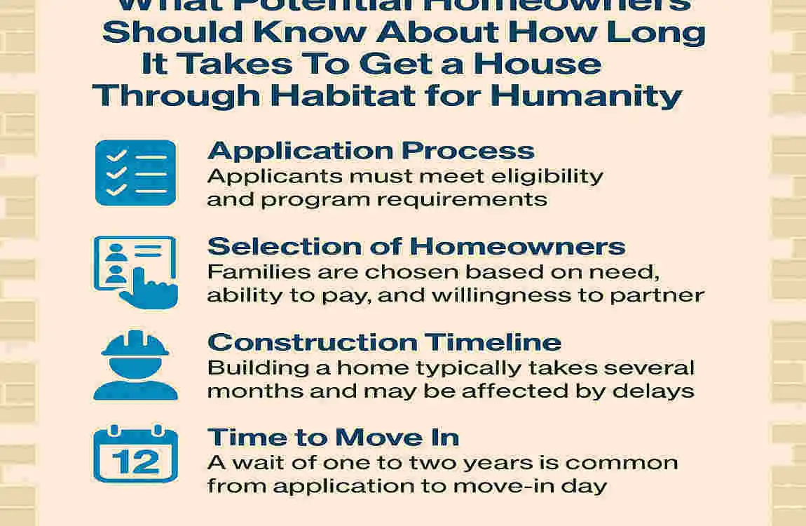 How long does it take to get a house through Habitat for Humanity?