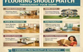 should flooring match throughout house