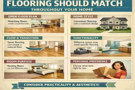 should flooring match throughout house