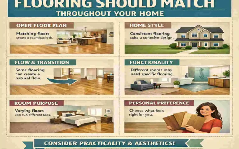 should flooring match throughout house