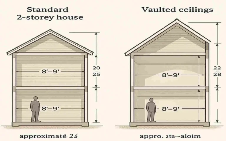 how tall is a 2 story house