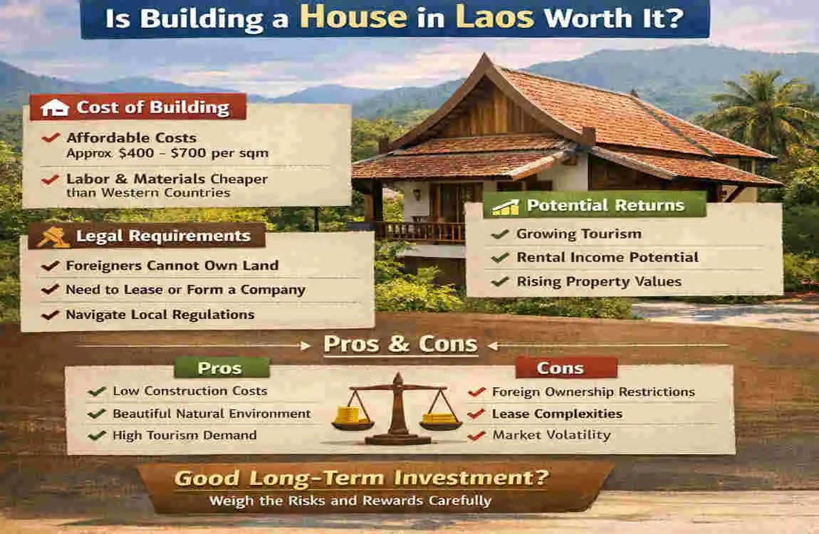 how much does it cost to build a house in laos
