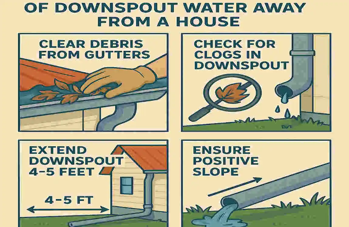 Effectively Drain Downspout Water Away from Your House