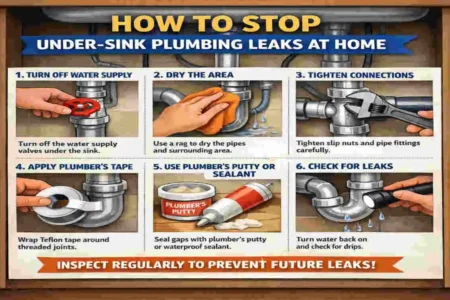 how to fix home plumbing under sink