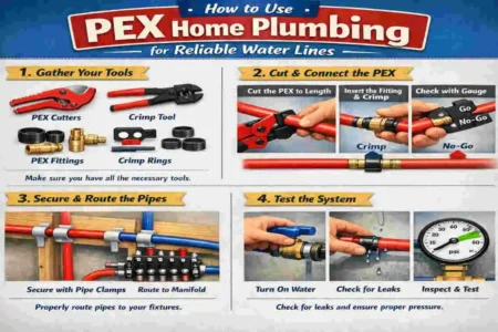 how to use pex home plumbing