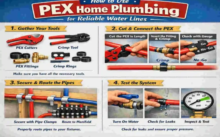 how to use pex home plumbing