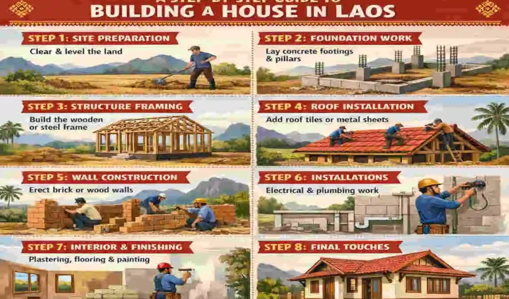 how much does it cost to build a house in laos