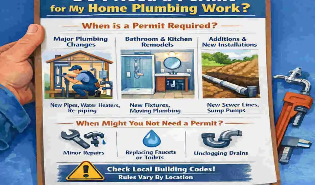 do i need a permit for home plumbing work