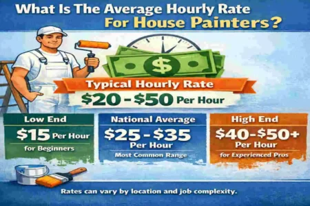 how much does a house painter make an hour