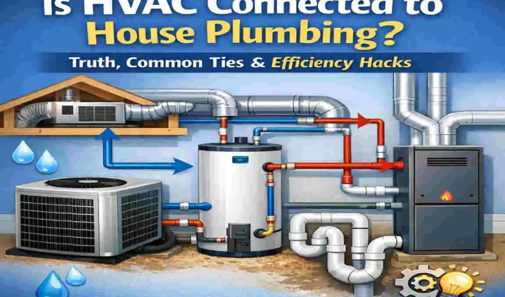 is hvac connected to house plumbing