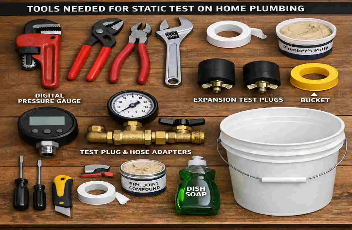 what is a static test for home plumbing