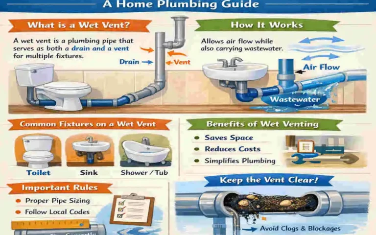 what is a wet vent home plumbing