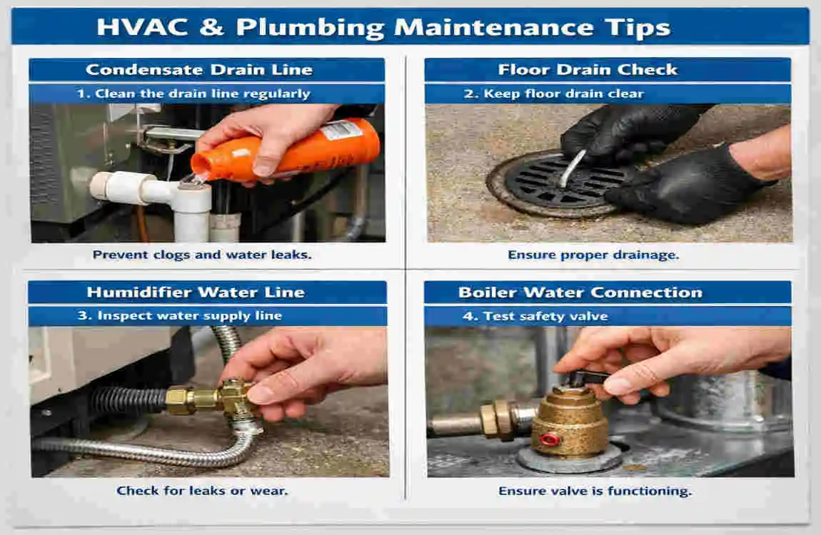 is hvac connected to house plumbing