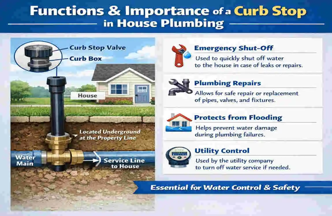 what is a curb stop in house plumbing