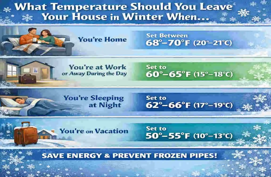 What Temperature to Leave House in Winter When Away: Expert Tips for Savings & Safety