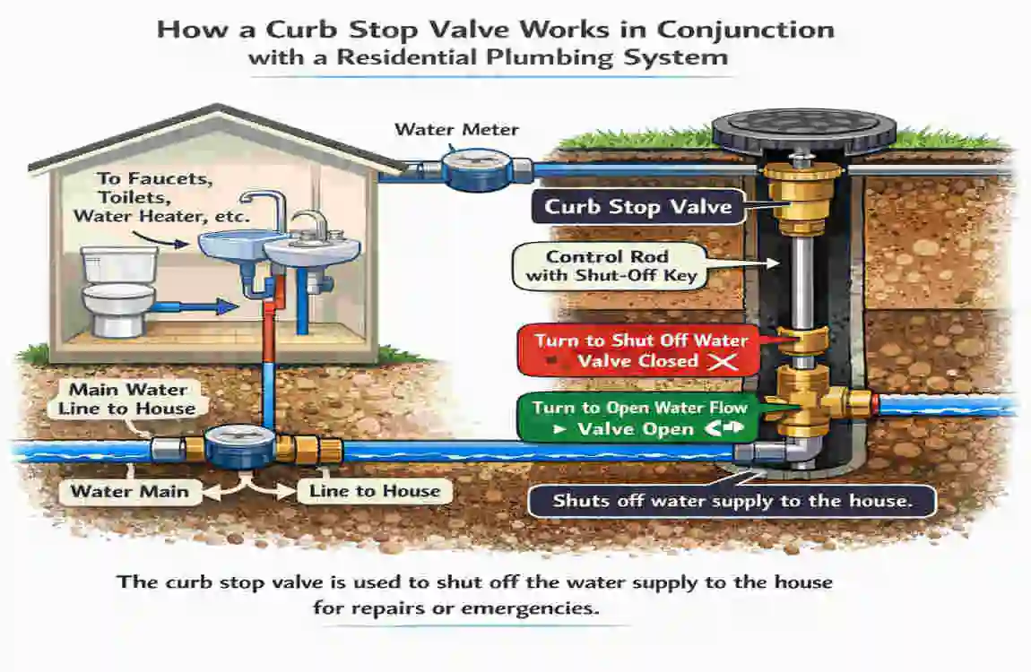 what is a curb stop in house plumbing