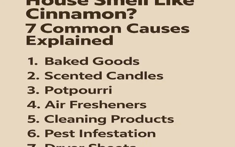 Why Does My House Smell Like Cinnamon? 7 Common Causes Explained