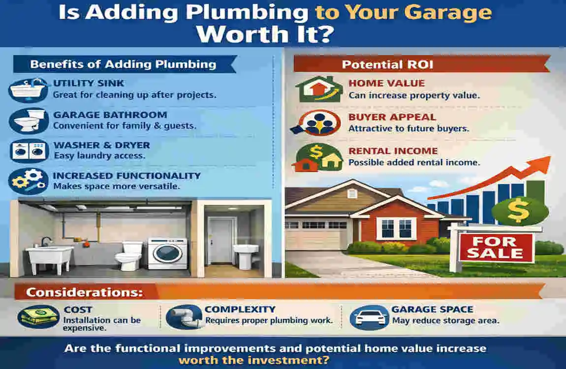 how much to add home plumbing to a garage