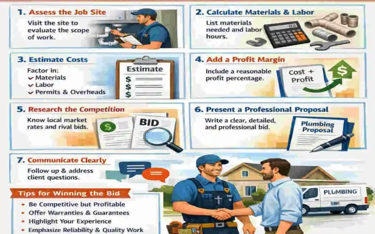 how to bid on home plumbing jobs