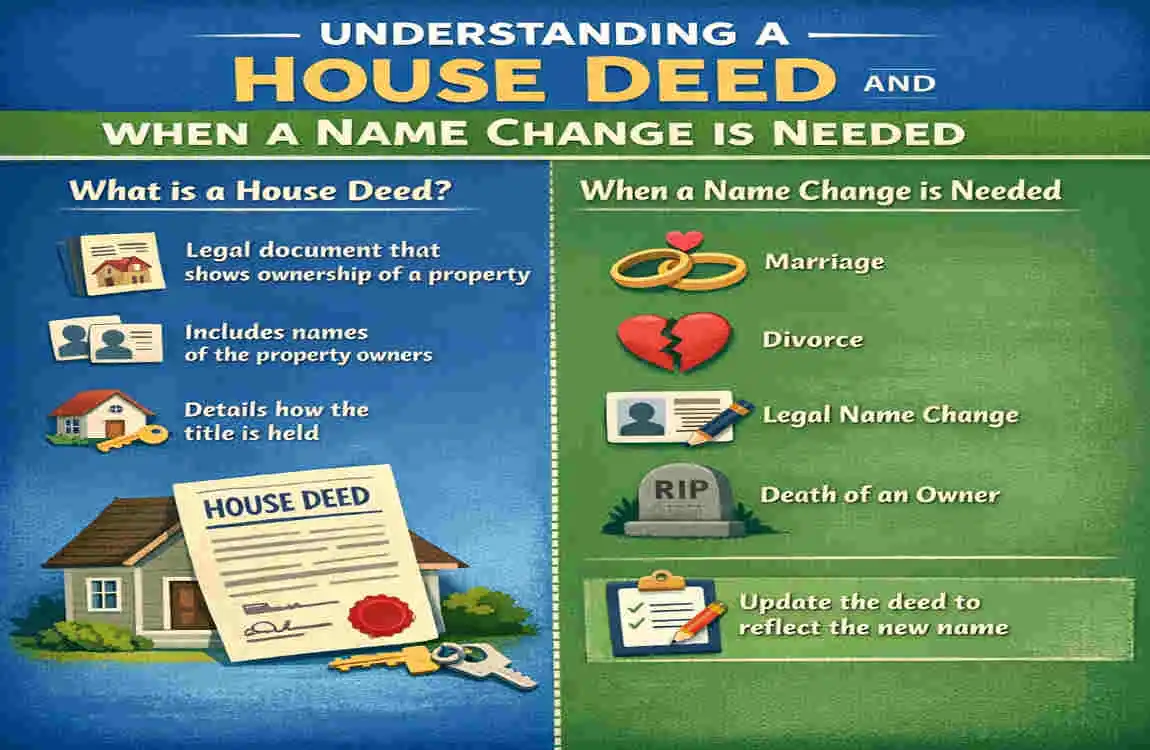 how to change a name on a house deed