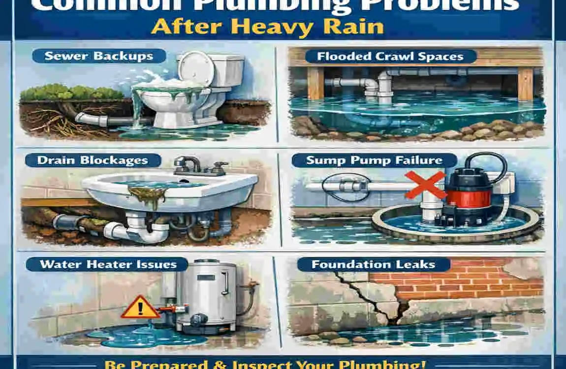 can heavy rain cause home plumbing issues